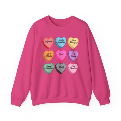 Book Boyfriends & Candy Hearts Sweatshirt