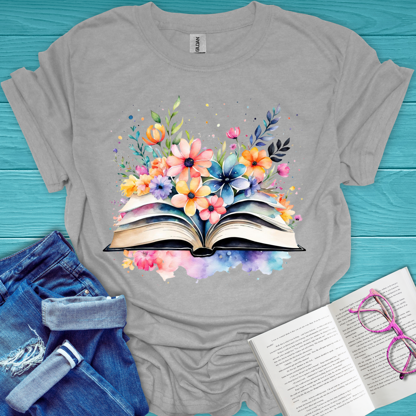 Blooming Pages T-Shirt