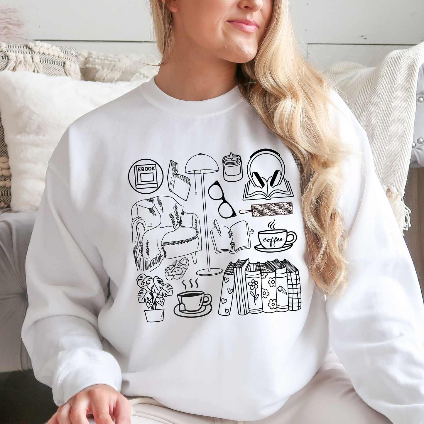 Bookworm Patchwork Sweatshirt 2025