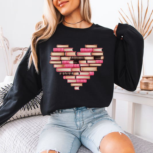 Heart Of Books Sweatshirt