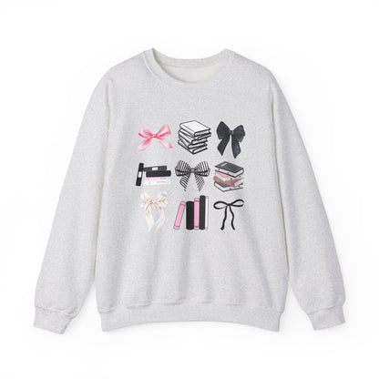 Coquette & Books Grey Sweatshirt