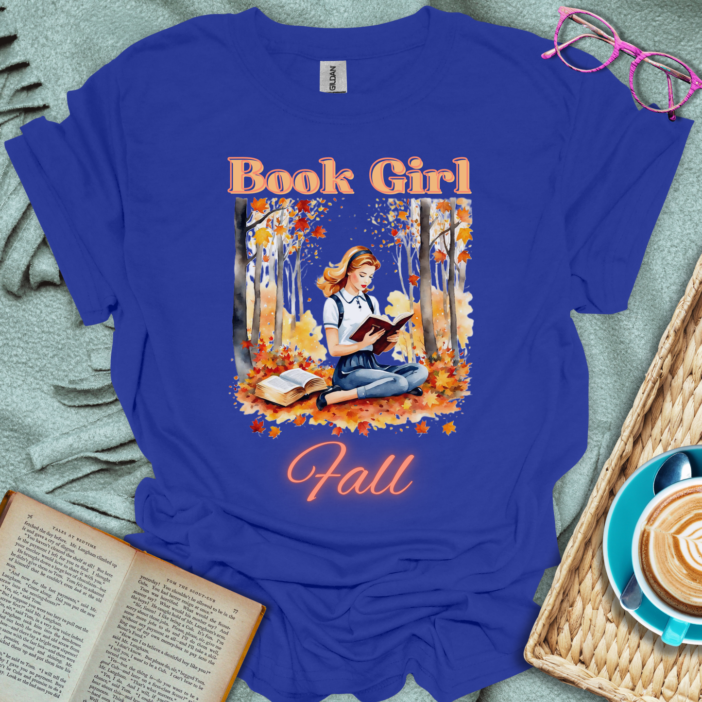 Book Girl Fall T-Shirt