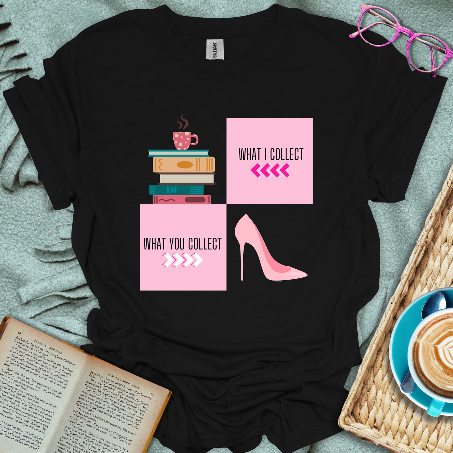 Book Collection Vs T-Shirt