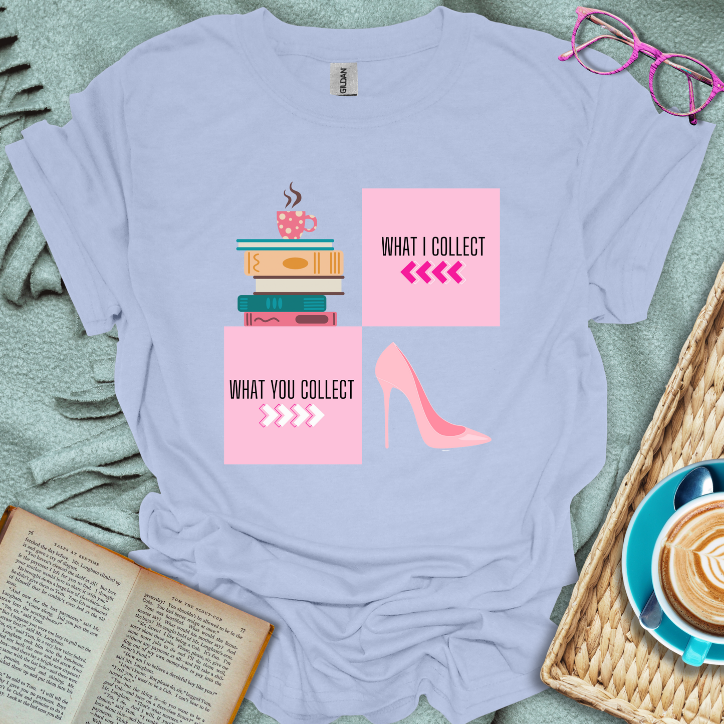 Book Collection Vs T-Shirt