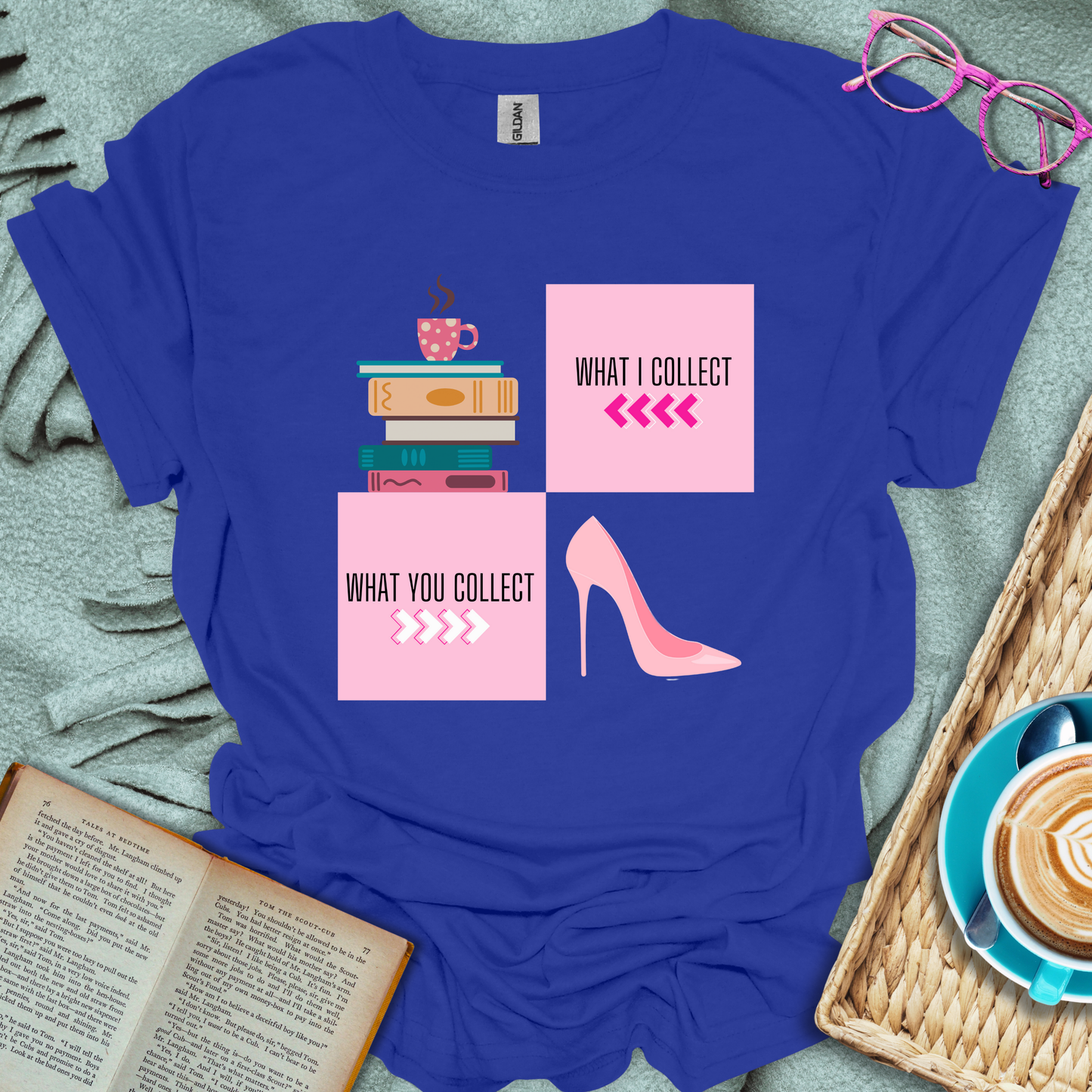 Book Collection Vs T-Shirt