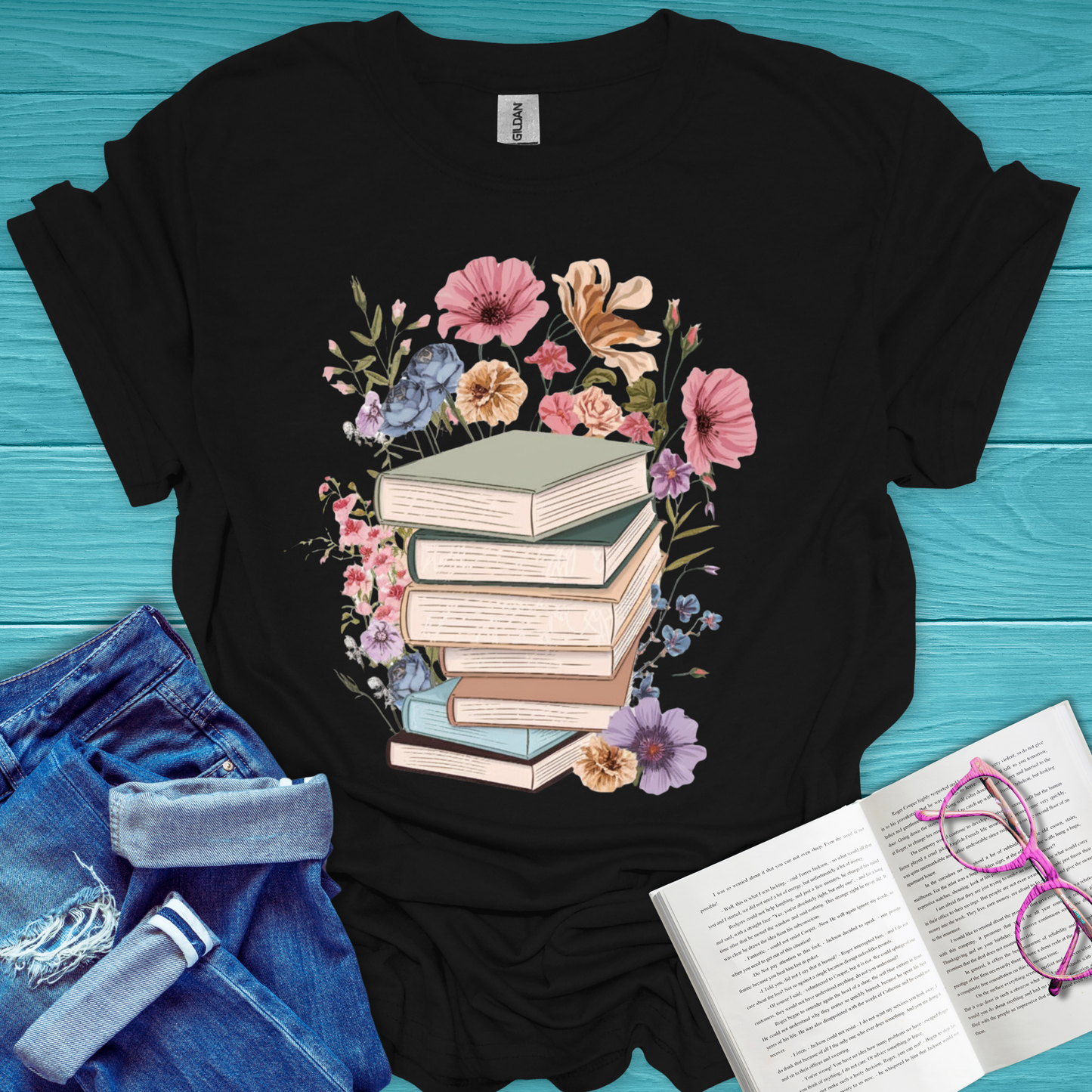 Book Bouquet T-Shirt