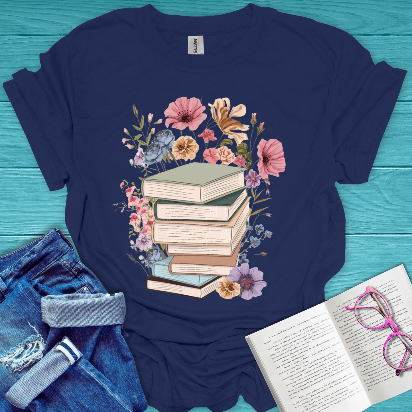 Book Bouquet T-Shirt