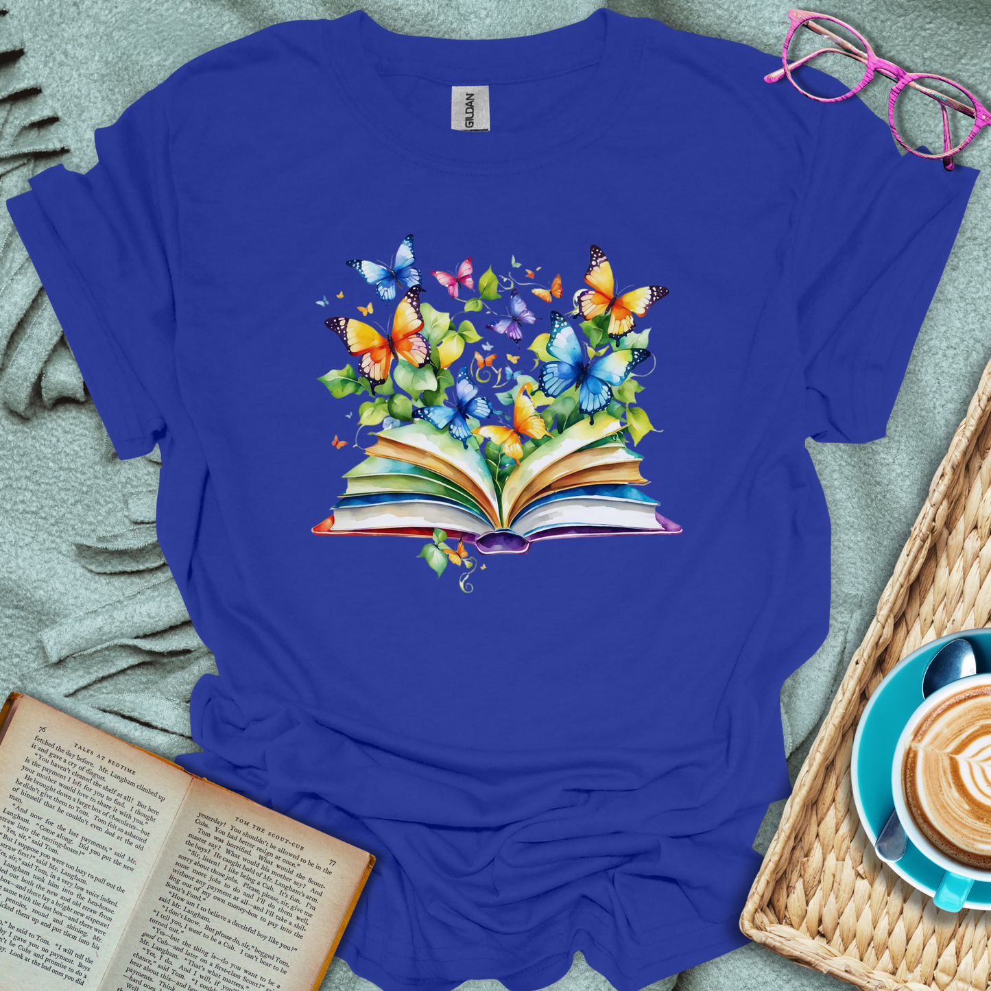 Butterfly Book T-Shirt