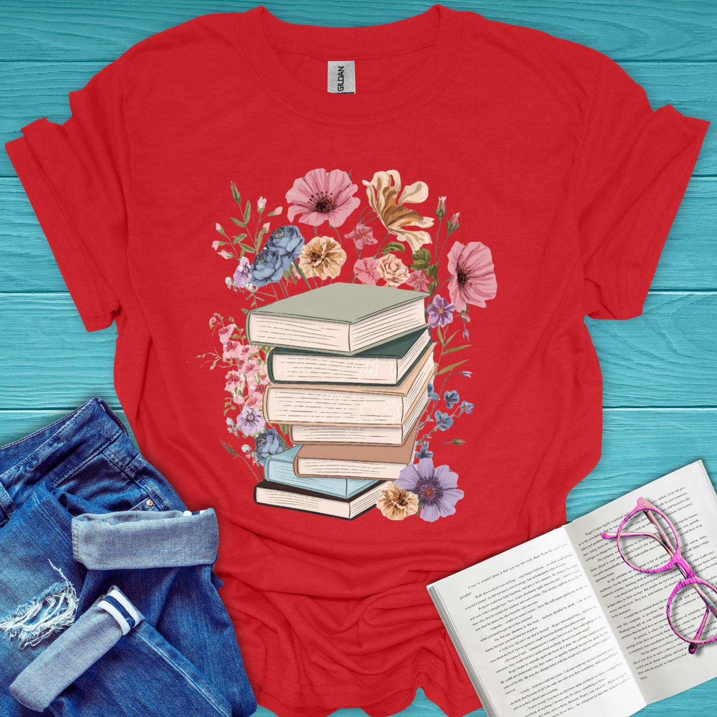 Book Bouquet T-Shirt