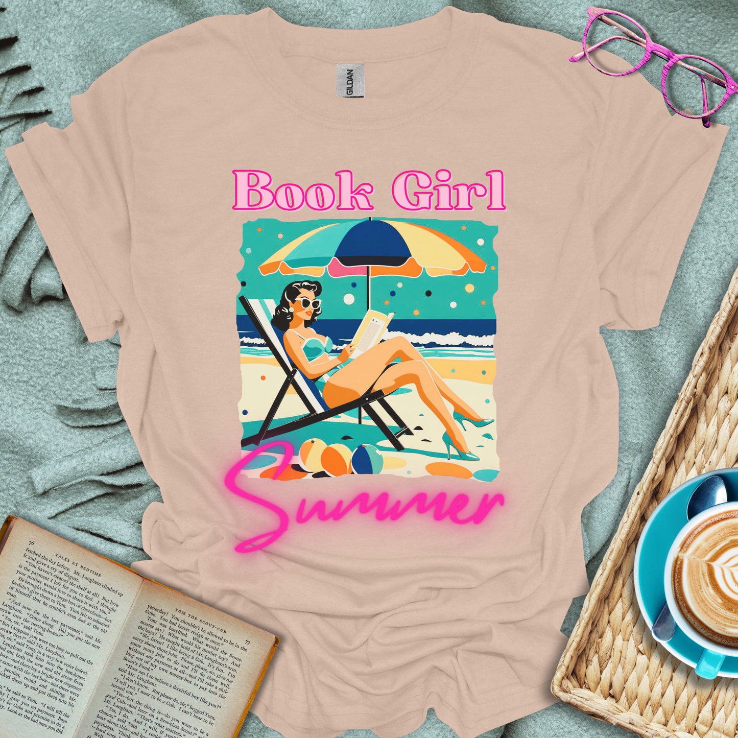 Book Girl Summer T-Shirt