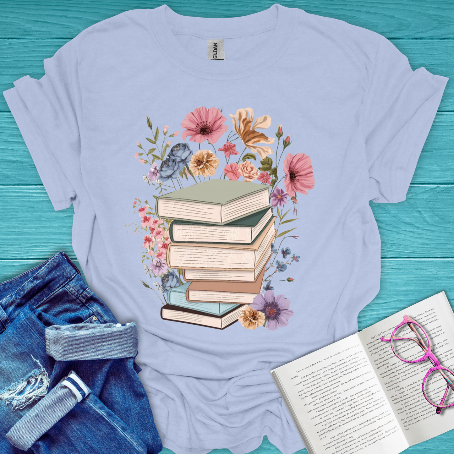 Book Bouquet T-Shirt