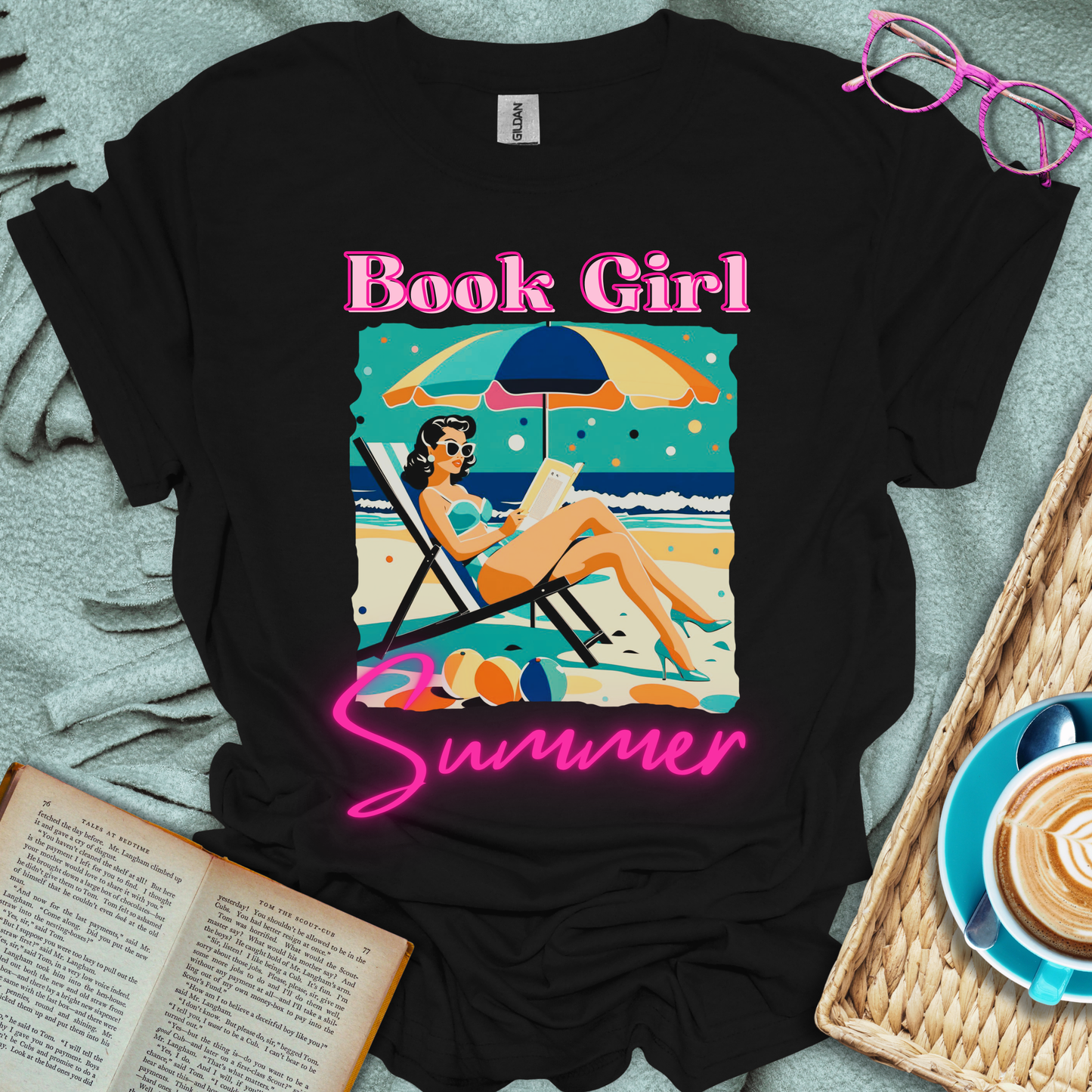 Book Girl Summer T-Shirt