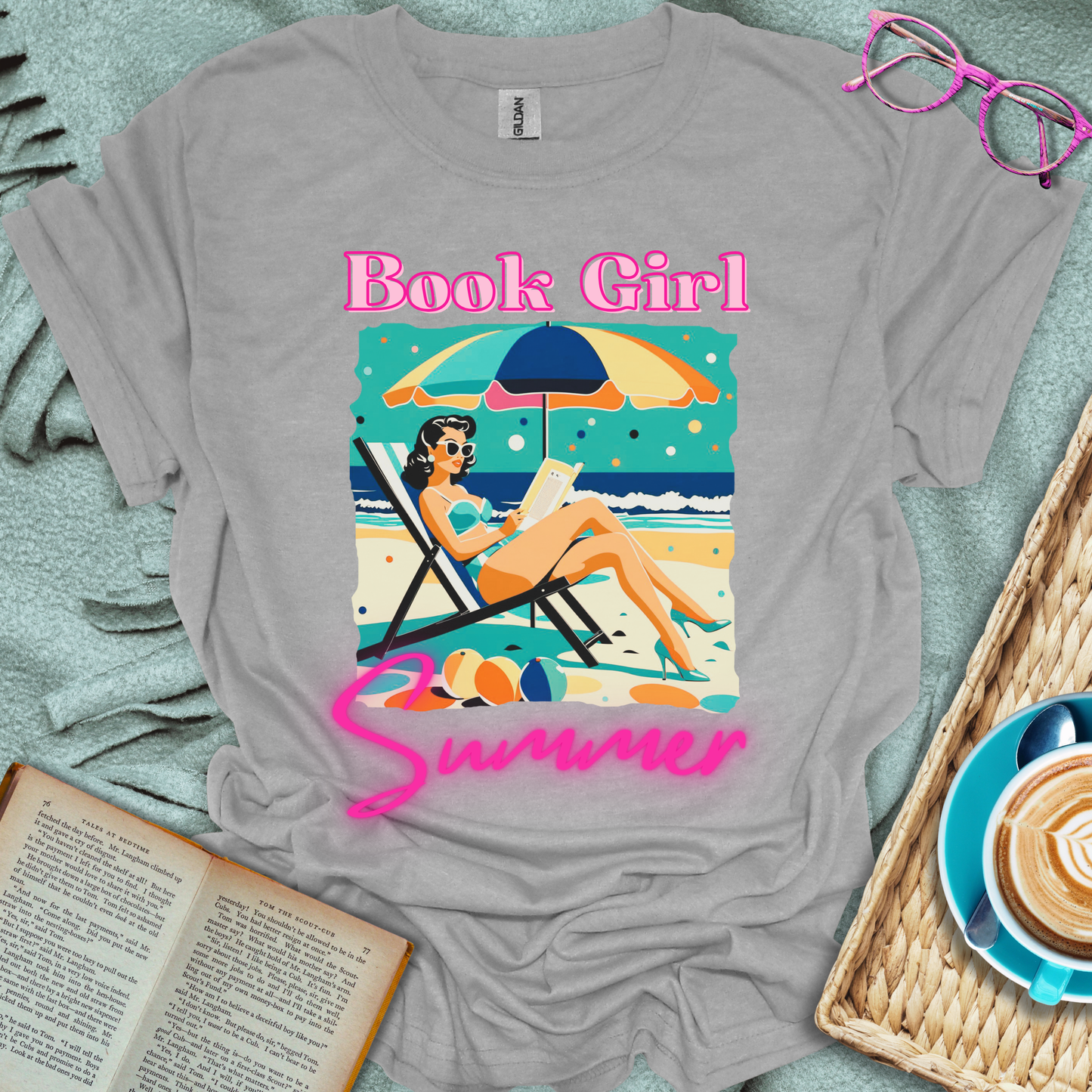 Book Girl Summer T-Shirt