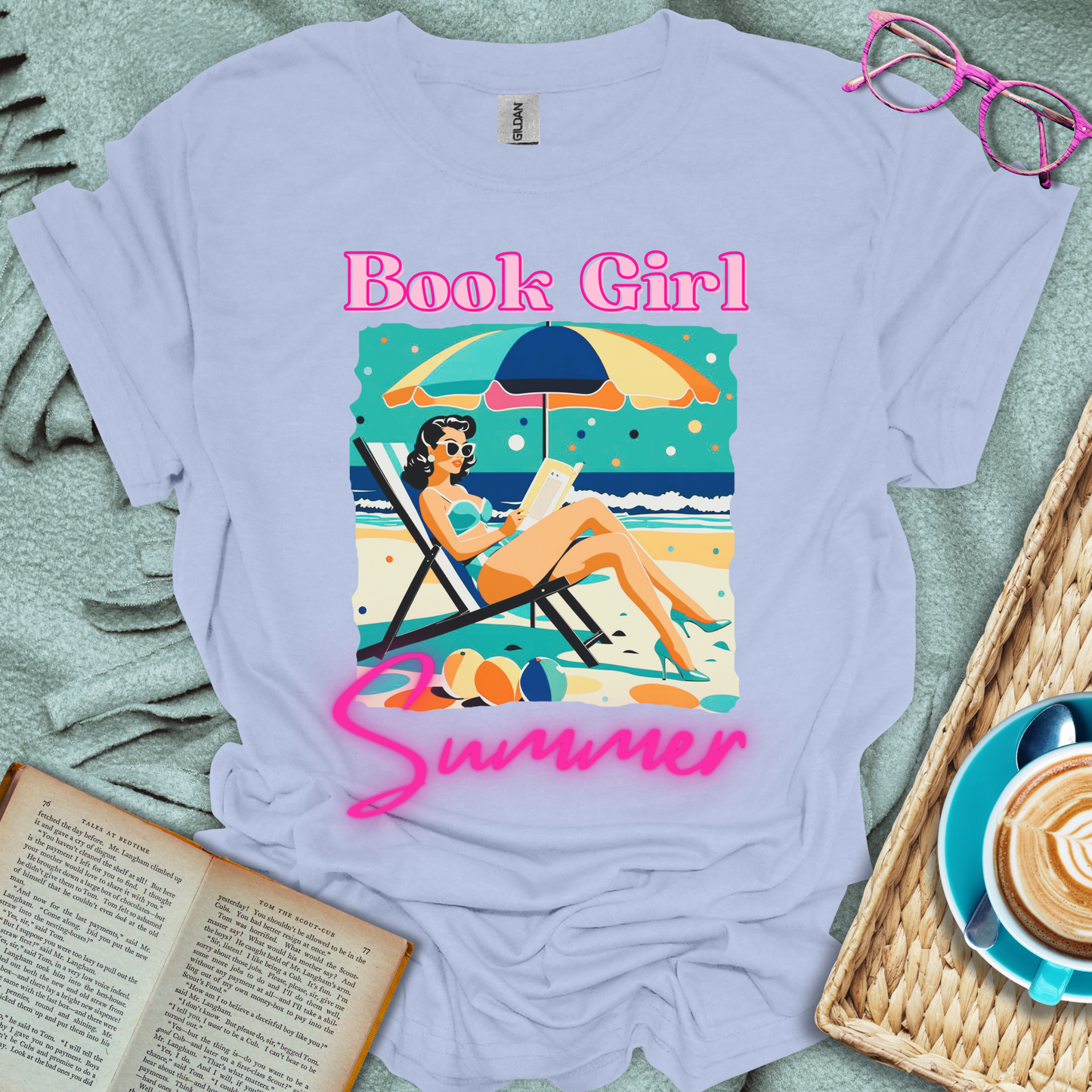 Book Girl Summer T-Shirt